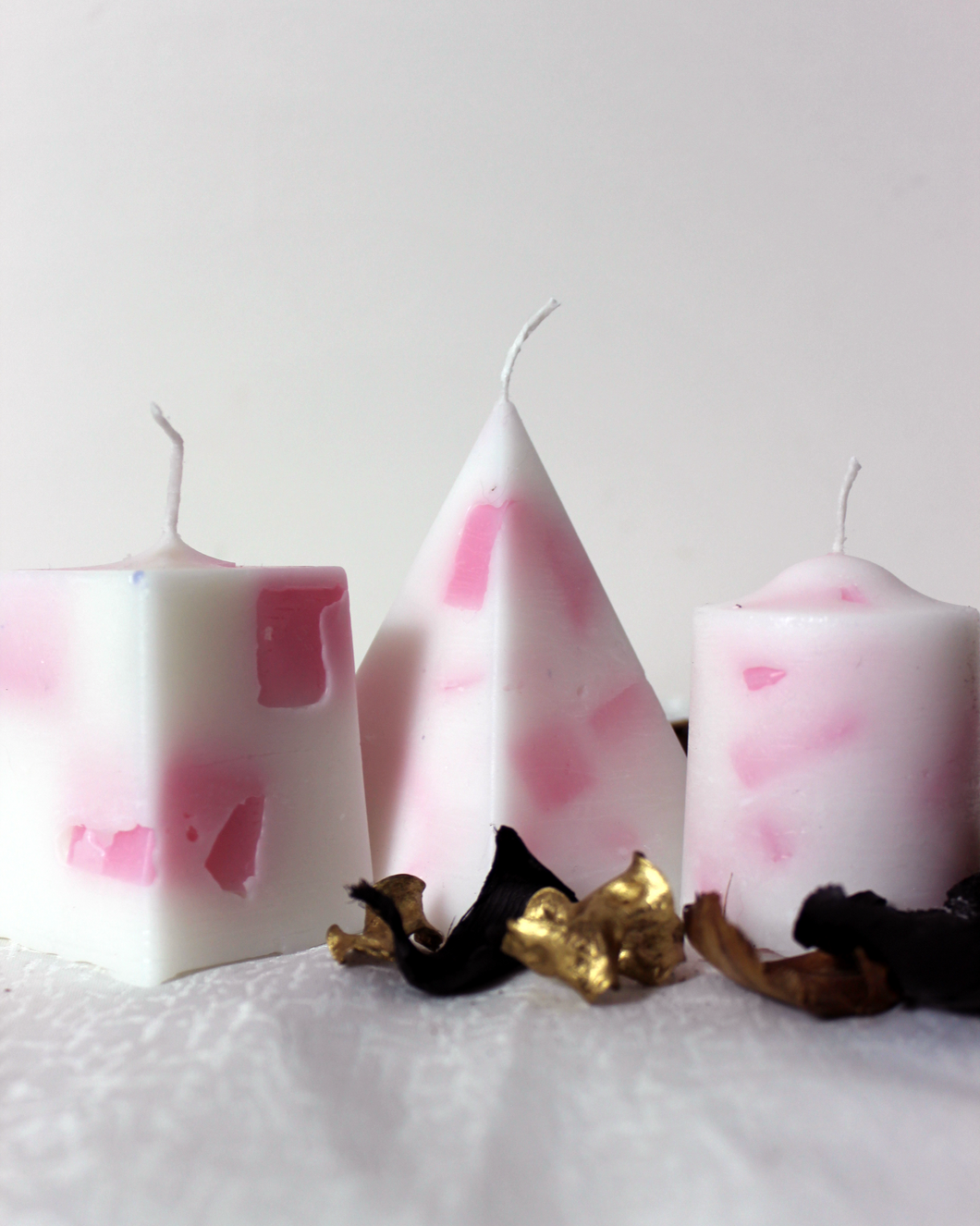 Marshmallow Style Candle Set of 3