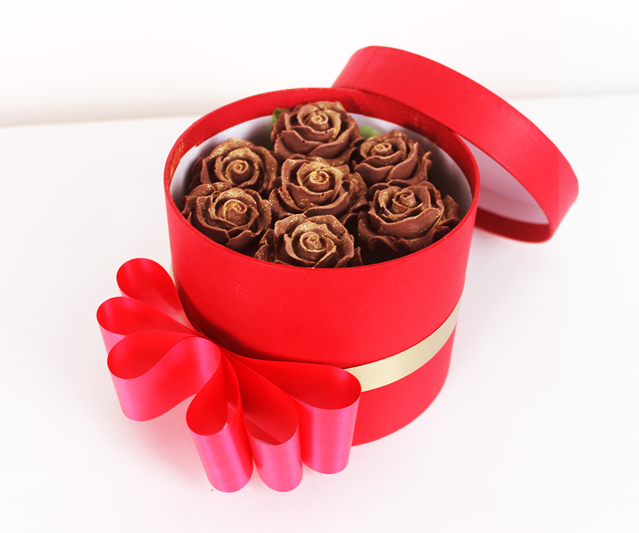 Milk Chocolate Joy | Small Milk Chocolate Flower Box